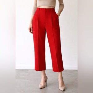 Vintage Sabene Red Zip Pants Women’s Cute Business